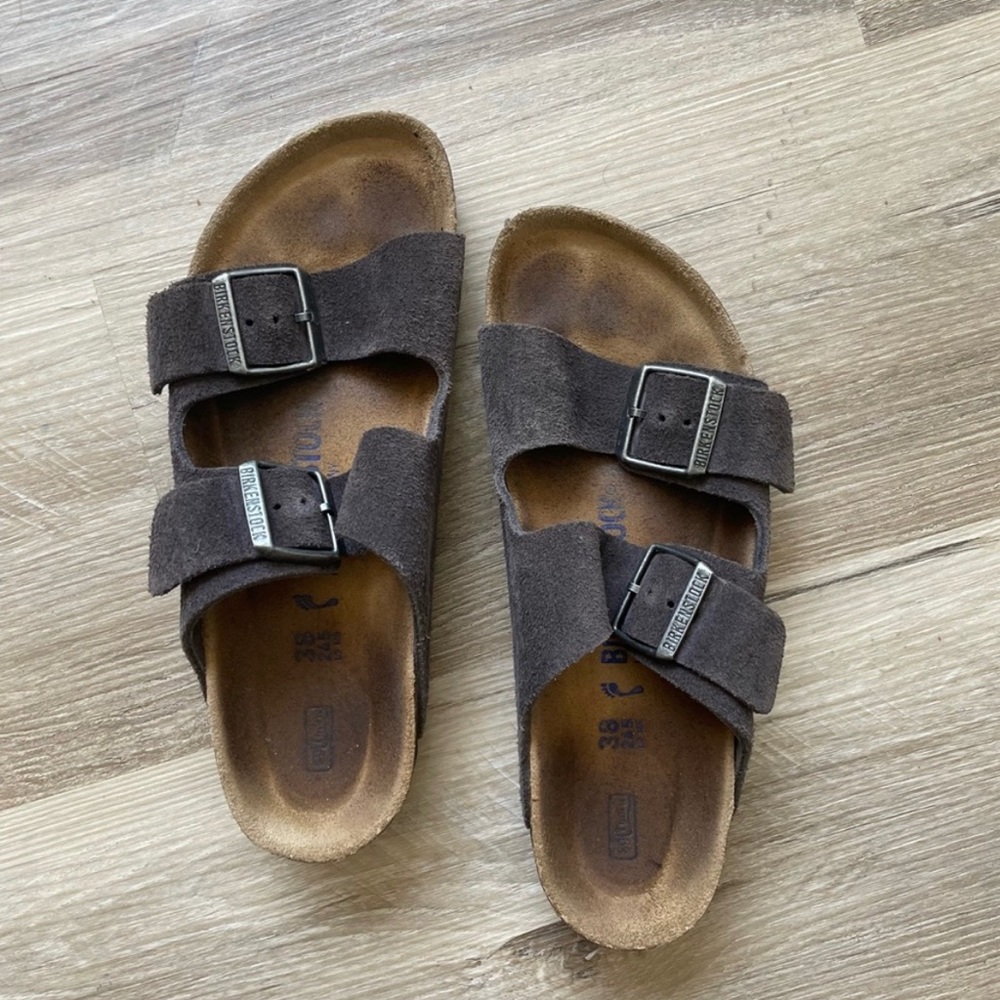 Birkenstock Arizona narrow suede sandals